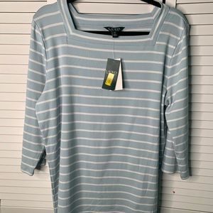 RALPH LAUREN 2XL Striped Top New W/ Tags R302